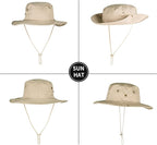 Sun Hats for Men Women Boonie Hat Foldable Fishing Hat UPF 50+ Bucket Hat for - Image 4