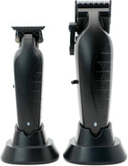 Supreme Trimmer 2-in-1 Vader Clipper & Trimmer Kit | Cordless Beard Trimmer & Mens Clippers Set for Barbers or Home | with DLC Coated Blades | Black
