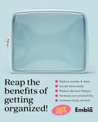 Clear Makeup Bag Zipper Pouch, Transparent Cosmetic Case Organizer, TSA - Image 6