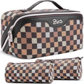 Travel Makeup Bag Organizer Cosmetic Bag (07-A-Coffee)