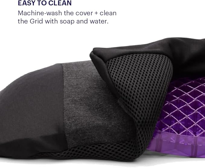Purple Back Cushion | Pressure Reducing Grid Designed - Image 7