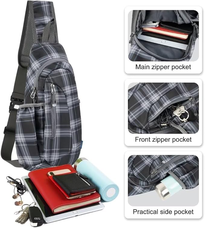 TITECOUGO Small Sling Bag, Lightweight Crossbody Backpack - Image 2