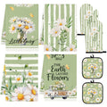 Green Daisy Kitchen Decor Set (Spring Green Daisy)