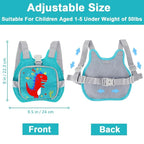 Toddler Harness Leash + Anti Lost Wrist Link, Accmor Dinosaur Baby Harnesses - Image 2