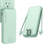 Portable Charger with Built in Cable and AC Wall Plug, USB C Power Bank by NUSYDDY