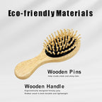 RAIN’S SECRET Mini Hair Brushes for Women Men Kid,Pocket Size hair brush, Wet/Dry Hair Smoothing Massaging Detangling,Scalp Massage, Pocket Detangler for Outing or Travelling