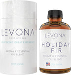 Levona Scent Essential Oil - Fresh Aroma for Home, Office, Hotel & Spa, Perfect in Humidifiers and Diffusers, Luxury Fragrance, with Sandalwood, Amber, Winter Fir Notes - 500ml/ 17 fl oz, Holiday Fir