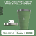 HYDAWAY Pocket Pint - 16oz Collapsible Silicone Cup - Reusable - Image 4