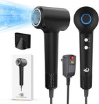 KARFUN Hair Dryer, 110000 RPM High-Speed Brushless Motor Fast Drying Blow Dryer, 57dB Low Noise Hair Dryer for Home or Travel, 3 Temps & 2 Speeds (Black)