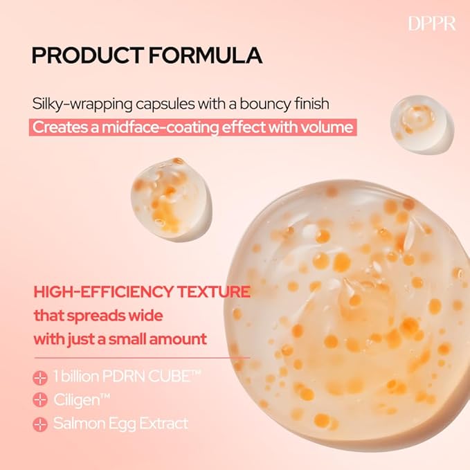 PDRNCUBE Middleshot Cream, Pink PDRN Cream, Korean Skin Care, Collagen, Glass Skin, Daily Skin Care, Hydrating Serum to even skin tone, Deep Moisturizer for Dry Skin(1.69 fl.oz / 50ml)
