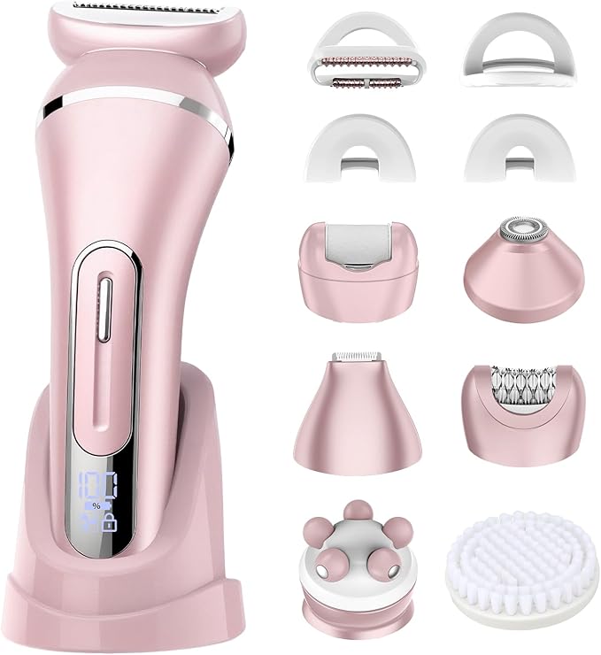 Electric Shavers for Women, 7 in 1 Hair Removal Kit by RESUXI