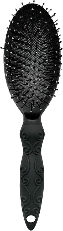 Amazon Basics Cushion Hair Brush For Men, Women and Kids, Wet or Dry Hair, All Hair Types, Gentle Detangling, Tangle-Free