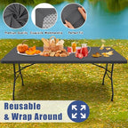 2 Pack Rectangle Spandex Fitted Table Cloth (Dark Grey / 48" x 30" (Rectangular))