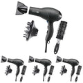 Infiniti PRO CONAIR Hair Dryer with Diffuser,Professional AC Motor,Tourmaline Ceramic Technology Blow Dryer,Includes Concentrator and Blowout Brush,Amazon Exclusive,Gray,(Pack of 4)