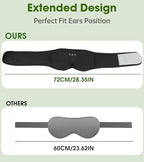 Bamboo Cotton Sleep Mask with Bluetooth Wireless Headphones - Image 4
