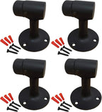 QCAA Solid Brass Door Stop, Matte Black, 4 Pack, Made in Taiwan - Image 2