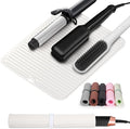 Quccefods Heat Resistant Mat Large Silicone Hot Hair Tools Mat for Curling Irons Flat Iron Hair Straightener Vanity Mat Portable Hair Styling Tools Hot Pad 14.2"*11"