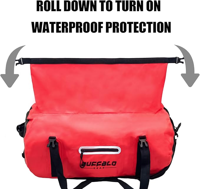 Buffalo Gear Waterproof Duffle Bag 40L 60L 80L Roll-top Dry Bag Heavy Duty - Image 6