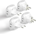 Ceptics Europe Travel Adapter Plug Set Schuko by Ceptics