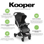 Joovy Kooper Lightweight Baby Stroller Featuring Removable, Swing-Open Tray - Image 4