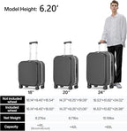 mixi Luggage Suitcase with Spinner Wheels - Image 6