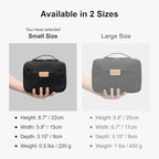 LEVEL8 Travel Toiletry Bag for Men Women, Water Repellent Shaving Bag for - Image 9