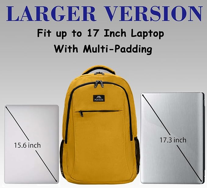 College Backpack, Extra Large TSA Friendly Carry On 17.3 Inch Laptop Backpack - Image 3