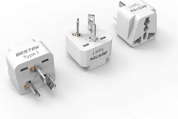BESTEK Australia New Zealand Travel Plug Adapter, Grounded Universal Type I by BESTEK