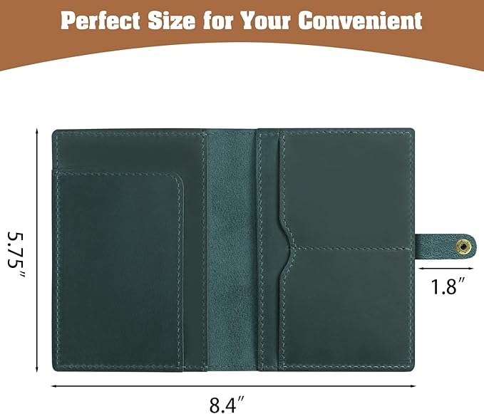 Jack&Chris Genuine Leather Passport Holder - Image 3