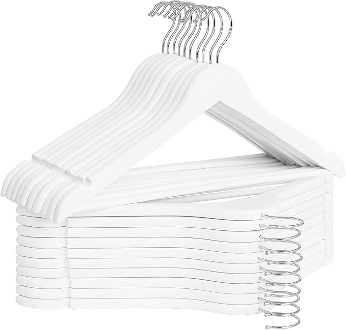 StorageWorks Wooden Hangers, Wood Coat Hanger by StorageWorks