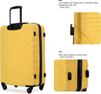 Campfun 3 Piece Luggage Sets, Hardshell ABS Luggage - Image 3