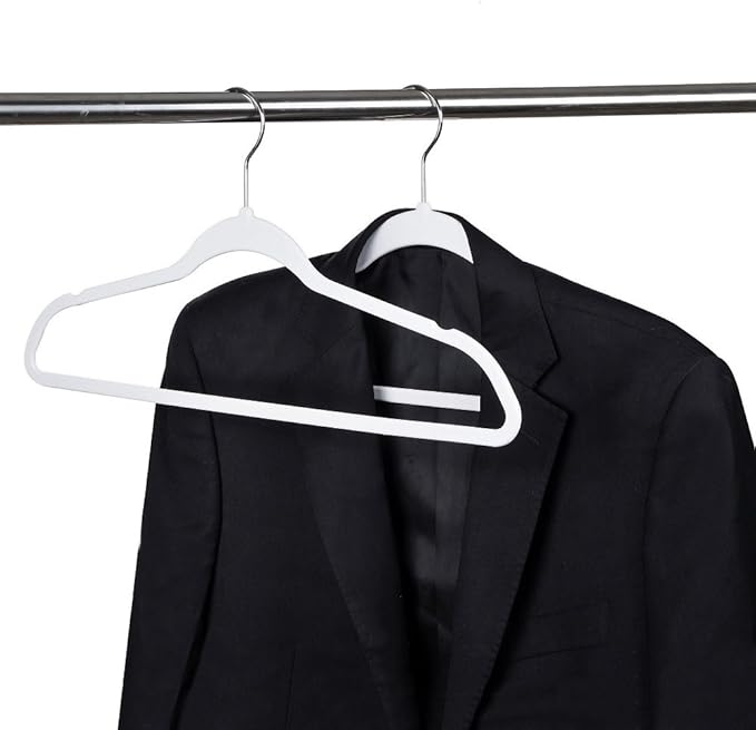 Quality Hangers 50 Pack Non-Velvet Plastic Hangers - Image 7