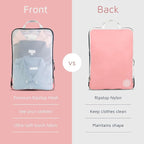 Large Packing Cube Set with See Through Mesh- Compression Packing Cubes Travel - Image 4
