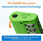 Forge TSA Approved Luggage Locks 4 Digit Combination TSA Travel Locks - Image 3