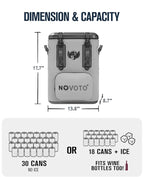 Magnetic Soft Cooler, Zipperless Soft Sided Cooler Bag - Image 5