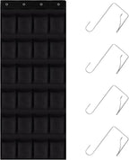 Over the Door Shoe Organizer, 24 Large Breathable Mesh Pockets, Hanging Storage by Unknown