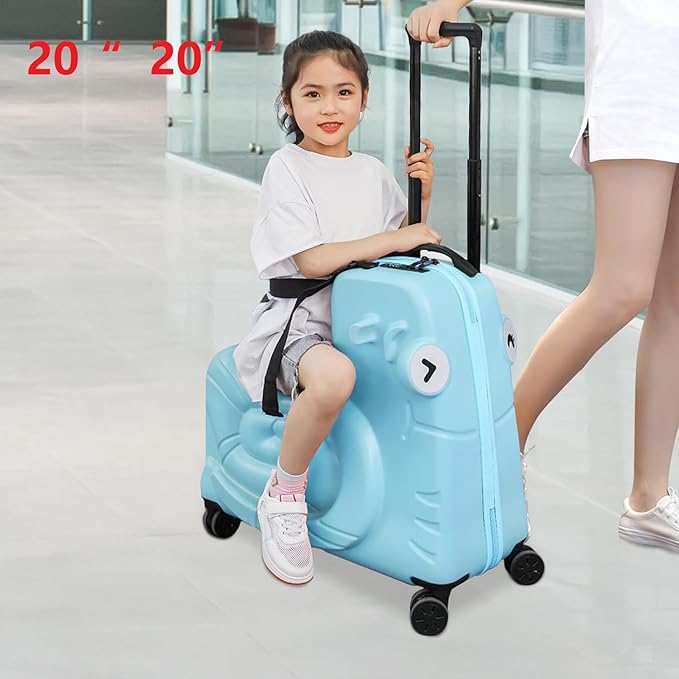 CNCEST 20" Kid's Ride-On Travel Suitcase - Image 4