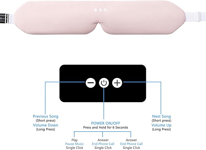 ALASKA BEAR Sleep Headphone Headband Bluetooth 5.2 HD Stereo Noise Reduction - Image 4