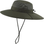Home Prefer UPF50+ Mens Sun Hat Wide Brim Fishing Hat Foldable Large Brim UV - Image 7