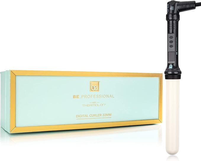 Hair Curling Irons, Be. Professional Ceramic Hair Curling Wand 1 Inch Instant Heat Hair Curler with LCD 310℉ - 450℉ Temperature Control for All Hair Types Include Glove (1.5")