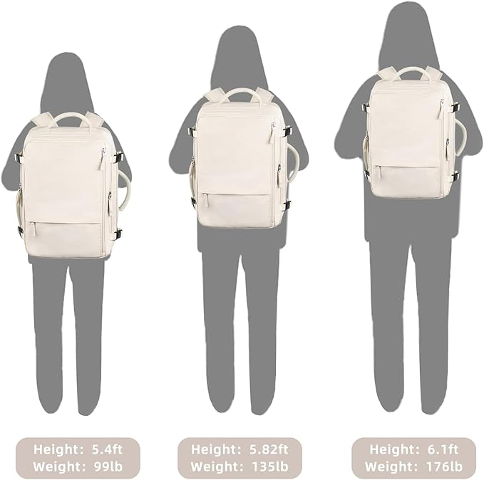 Travel Backpack for Women, Large Carry On Backpack for Travel, Waterproof - Image 8