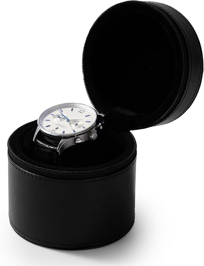 Oirlv Luxury Leather Watch Travel Case Single Watch Case - Image 5