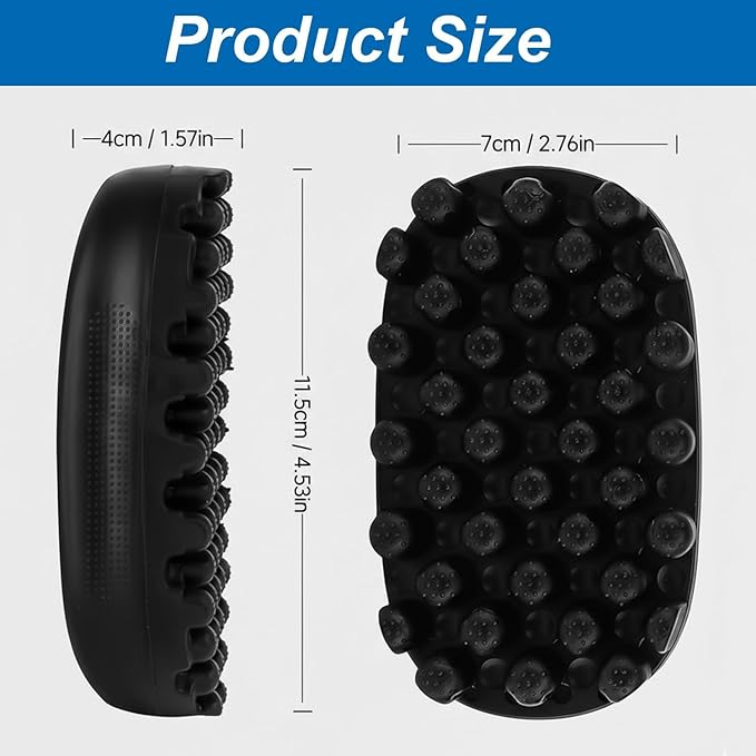 Twist King Hair Sponge Alternative, Rubber Curling Brush for Afro Hair, Washable Twist Styling Tool for Curly, Rubber Sponge for Men and Women, Barber Styling Tool