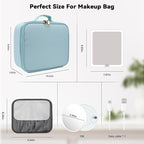 Travel Makeup Bag with LED Mirror and 10x magnifying glass with 3 Lighted - Image 8