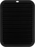 Large Heat-Resistant Mat for Styling Tools - 12"x9" Professional Flat Iron Mat, Travel Silicone Mat for Curling Irons, Hair Straighteners, Blow Dryers, and Salon Appliances, Black