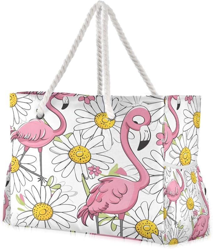 senya Large Beach Bags Totes Canvas Tote Shoulder Bag Soft Wave Water Resistant by senya