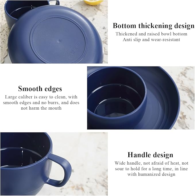 Camping Essentials Set, HOMQUEN Camping Plates and Bowls Set, Coffee Mug - Image 7
