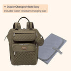 BabbleRoo Diaper Bag Backpack, Stroller Straps & Pacifier Case, Unisex Stylish - Image 7