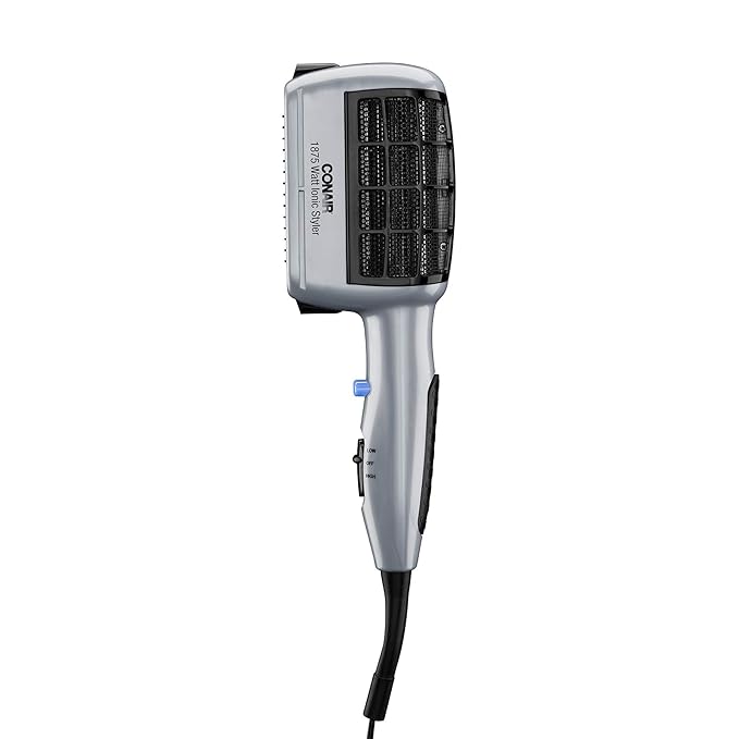 Conair 3-in-1 Styling Hair Dryer, 1875W Hair Dryer with Ionic Technology and 3 Attachments (Pack of 4)
