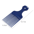 Blue Salon-Style Hair Pick and Barber Comb - Pick Comb for Curly Hair and Parting Care for Thick Quality Barber Supplies, Styling Tools and Appliances, Hair Combs